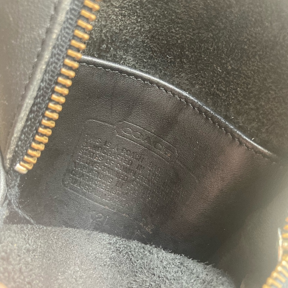 vintage coach black leather bag - Picture 11 of 11